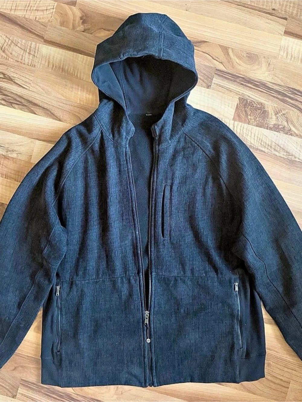 Lululemon Ease The Day Full-Zip Hoodie Men's Black Hooded Jacket Large